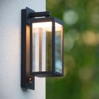 Antracit vanjska zidna lampa sa senzorom pokreta moderna, Clairette, 15 W, LED 3000 K, IP54