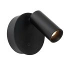Crna punjiva zidna lampa moderna, Toni, 2 W, LED white switch, s dodirnim prigušivačem