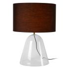 Crna stolna lampa moderna, Campana, s prekidačem