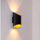 Crna dvosmjerna zidna lampa moderna, Diletta
