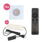Aluminijska ugradbena lampa za verandu bijela, Dico, 39 W, LED 2700 K, IP65, s daljinskim upravljačem