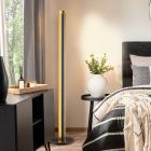 Crna podna lampa moderna, Baruch, 15 W, LED 3000 K, s prekidačem