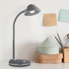 Srebrna stolna lampa moderna, Nano, 3,2 W, LED 3000 K, s prekidačem