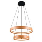 Drvena visilica moderna, Nassima, 37 W, LED 3000 K, s 3-stupanjskim prigušivanjem