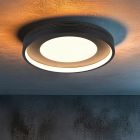Crna plafonjera moderna, Flory, 36 W, LED 3000 K