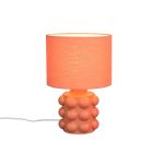Keramička stolna lampa narančasta, Cihad, s prekidačem