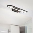 Crna zidna lampa za kupaonicu moderna, Martin, 22 W, LED 3000 K, IP44