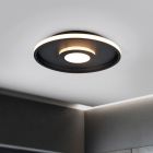 Crna stropna svjetiljka za kupaonicu moderna, Kayla, 35 W, LED 3000 K, IP44