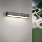 Crna solarna vanjska zidna lampa moderna, Ravindra, 6 W, LED 4000 K, IP44