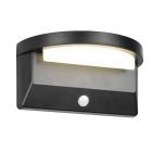 Crna solarna vanjska zidna lampa moderna, Neelam, 8 W, LED 4000 K, IP44