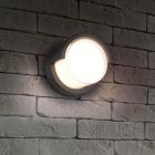 Crna vanjska rasvjeta plastična, Riekje, 8 W, LED 3000 K, IP54