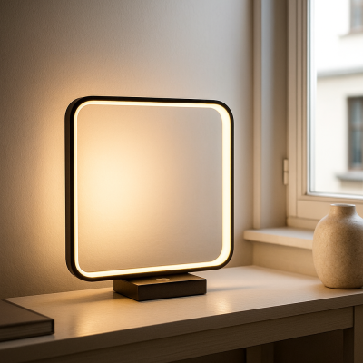 Moderna stolna lampa crna, Diogo, 8 W, LED 3000 K, s dodirnim prigušivačem