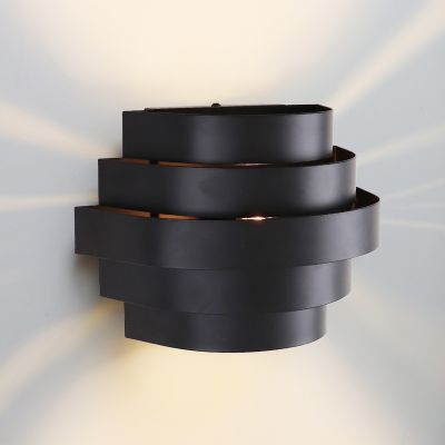 Moderna dvosmjerna zidna lampa crna, Sonay