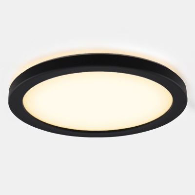 Plastična stropna svjetiljka za kupaonicu crna, Shivani, 8 W, LED 3000 K, IP44
