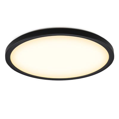 Plastična plafonjera crna, Shona, 22 W, LED 3000 K, s 3-stupanjskim prigušivanjem