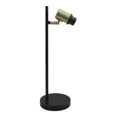 Aluminijska stolna lampa bez sjenila crna, Rika