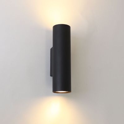 Moderna dvosmjerna zidna lampa crna, Nadi