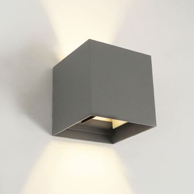 Moderna dvosmjerna zidna lampa antracit, Dion, 6 W, LED 3000 K, IP65