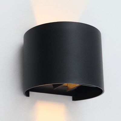 Moderna dvosmjerna zidna lampa crna, Dion, 6 W, LED 3000 K, IP65