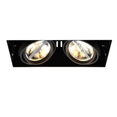 Moderna ugradbena lampa bez ukrasa crna, Joost