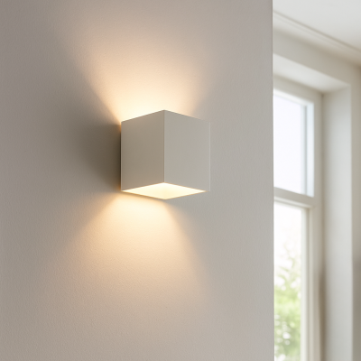 Moderna dvosmjerna zidna lampa bijela, Dalila