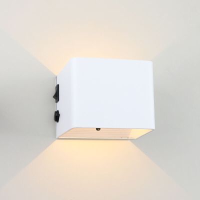 Moderna dvosmjerna zidna lampa bijela, Dion, 1 W, LED 2700 K