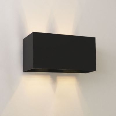 Moderna dvosmjerna zidna lampa crna, Dion, IP65