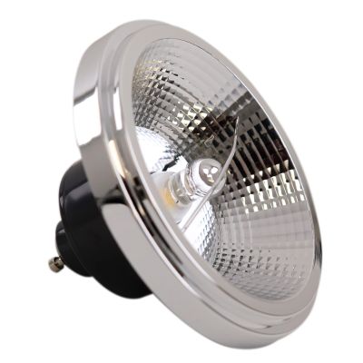 Prigušiva GU10 Olucia (AR111) LED žarulja Clint, crna, 6W, prigušuje se do tople