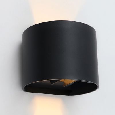 Moderna dvosmjerna zidna lampa crna, Dion, IP65
