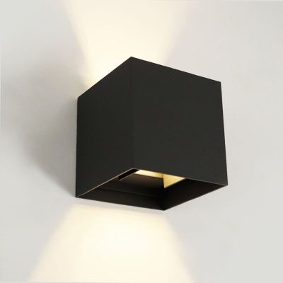 Moderna dvosmjerna zidna lampa crna, Dion, 6 W, LED 2700 K, IP65