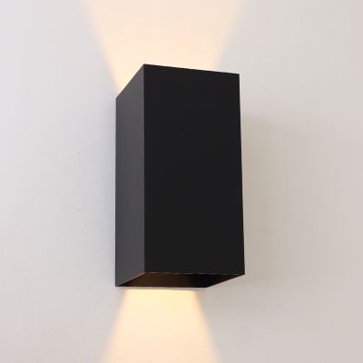 Moderna dvosmjerna zidna lampa crna, Dion, 6 W, LED 2700 K, IP54