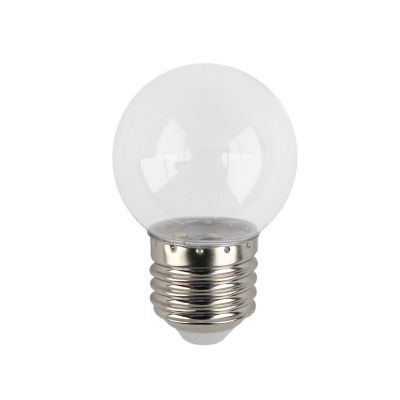 Toplo bijela prozirna LED žarulja - 1 Watt