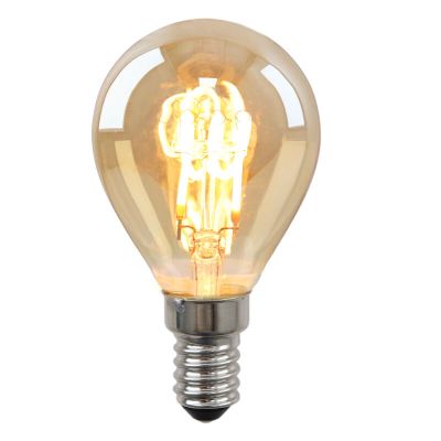 Prigušiva E14 Olucia LED žarulja sa žarnom niti Tuelo, jantarna, 4W, 2200K