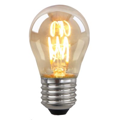 Prigušiva E27 Olucia LED žarulja sa žarnom niti Tuelo, jantarna, 4W, 2200K
