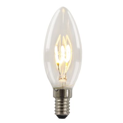 Prigušiva E14 Olucia LED žarulja u obliku svijeće Tuelo, 2W, 2700K