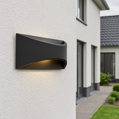 Moderna vanjska rasvjeta crna, Thuy, 6 W, LED 3000 K, IP65