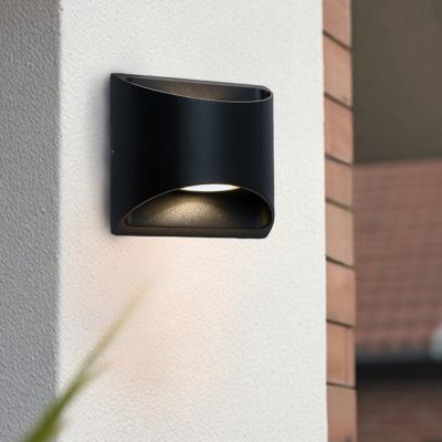 Moderna vanjska rasvjeta crna, Stein, 8 W, LED 3000 K, IP54