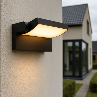 Moderna vanjska rasvjeta crna, Alet, 12,5 W, LED 3000 K, IP54