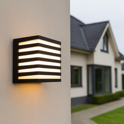 Moderna vanjska rasvjeta crna, Lenny, 9 W, LED 3000 K, IP54