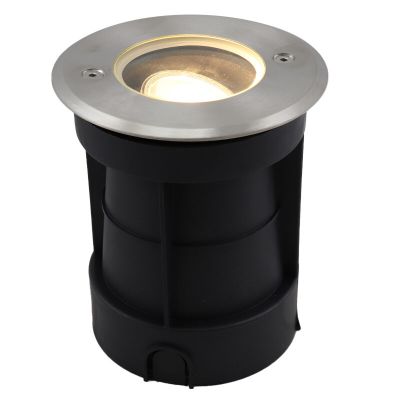 Aluminijska ugradna podna lampa krom, Catamarca, IP65