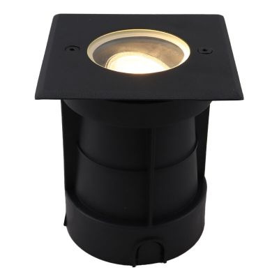 Aluminijska ugradna podna lampa crna, Catamarca, IP65
