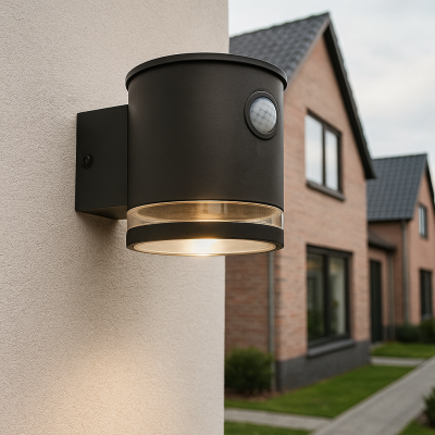 Moderna solarna vanjska zidna lampa crna, Tommy, 1 W, LED 2700 K, IP54