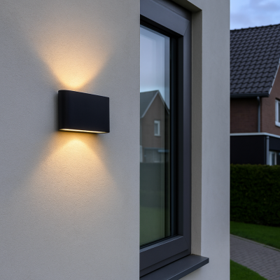 Moderna vanjska rasvjeta crna, Cailey, 10 W, LED 3000 K, IP54