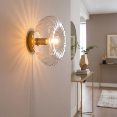 Retro zidna lampa prozirna, Diane