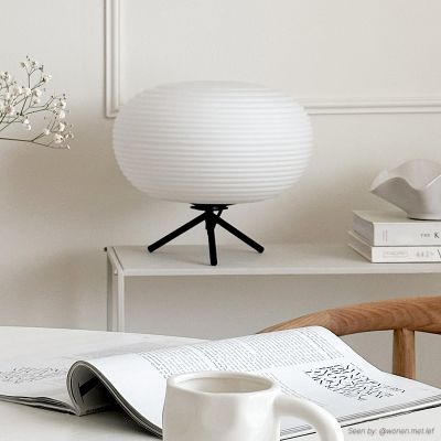 Japandi stolna lampa bijela, Davide, s prekidačem