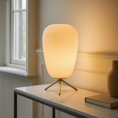 Japandi stolna lampa mjeda, Davide, s prekidačem