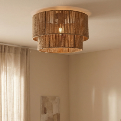 Japandi stropna rasvjeta smeđa, Selena