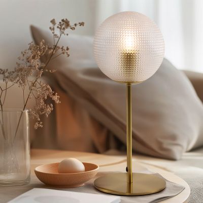 Retro stolna lampa mjeda, Johnson, s prekidačem
