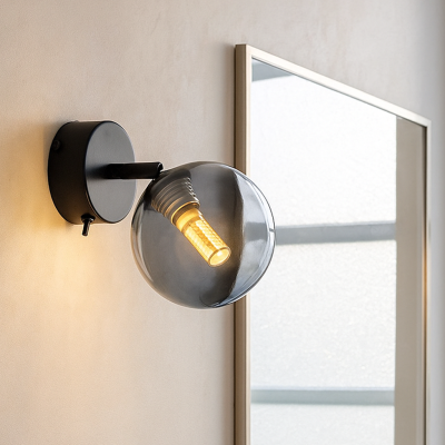 Moderna zidna lampa za kupaonicu crna, Amer, IP44