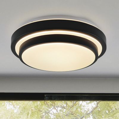Moderna stropna svjetiljka za kupaonicu crna, Jaro, 12 W, LED 3000 K, IP44
